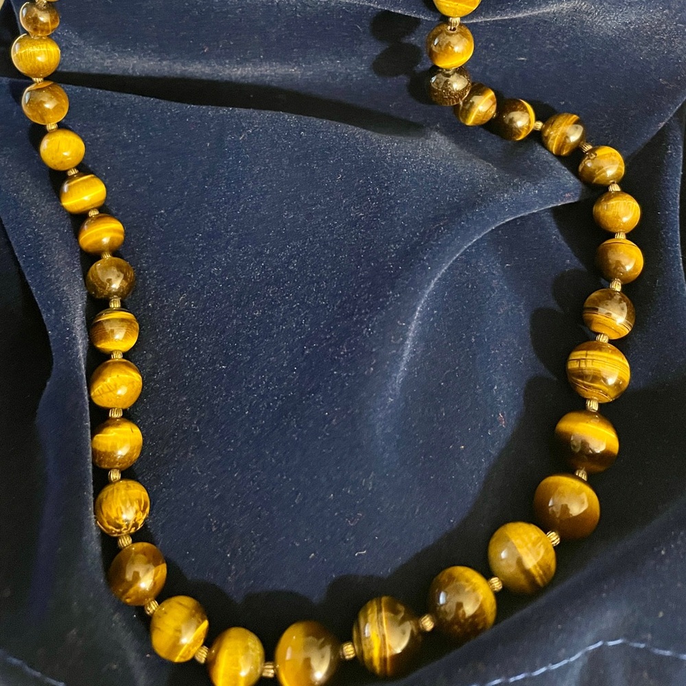 Tiger Eye Beaded 30" Necklace